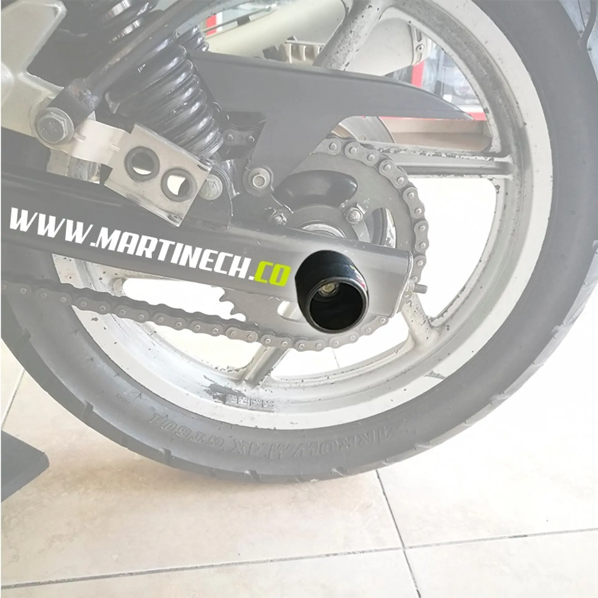 Slider Moto Eje Llantas Delantero Y Trasero O Defensa 4 Und 7