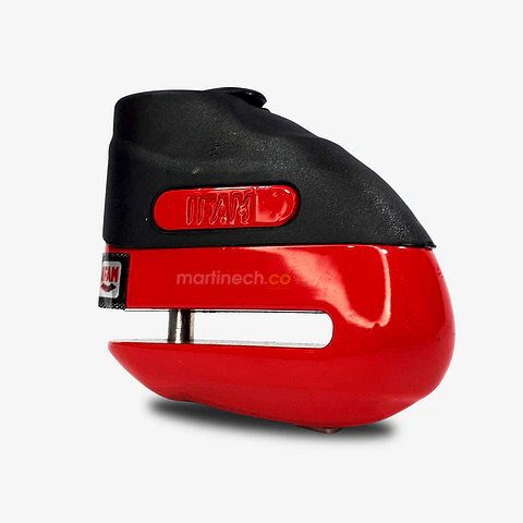 Candado Moto Freno De Disco Ifam Road 75 + Obsequios - Rojo