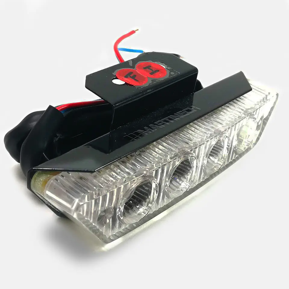 Tercer Stop Doble Intensidad moto o carro Cristal/Rojo 1