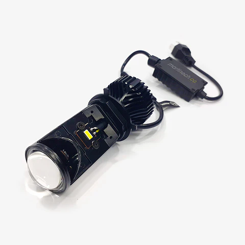 Bombillo Led Cree Lente Proyector 12000 Lúmenes H4 55W Luz Blanca