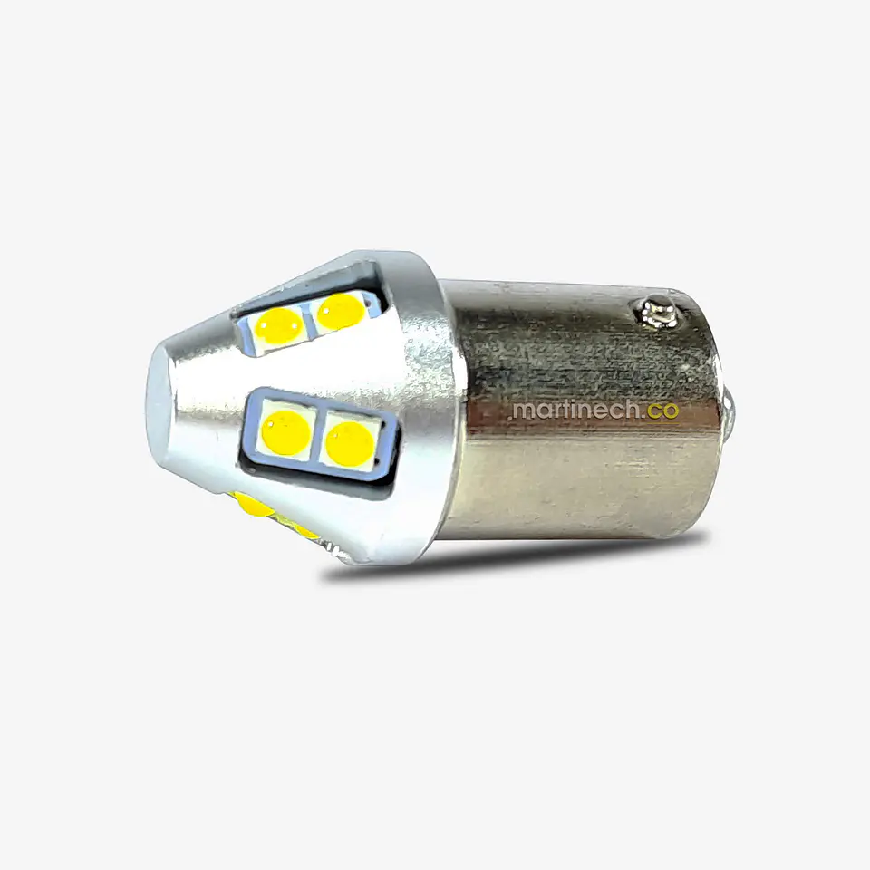 Bombillo Led Direccional o Reversa Luz Blanca Aluminio 1