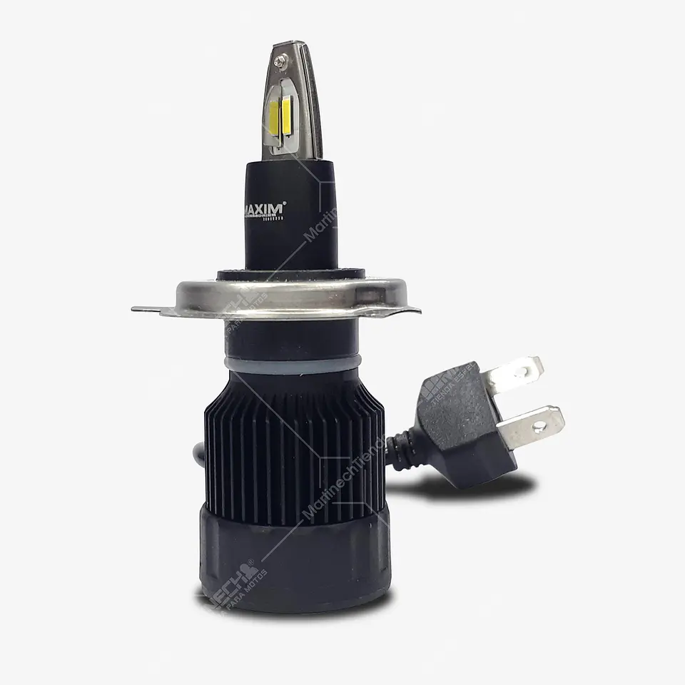 Bombillo Led Moto o Carro H4 3500 Lumenes Luz Blanca 6000k 2