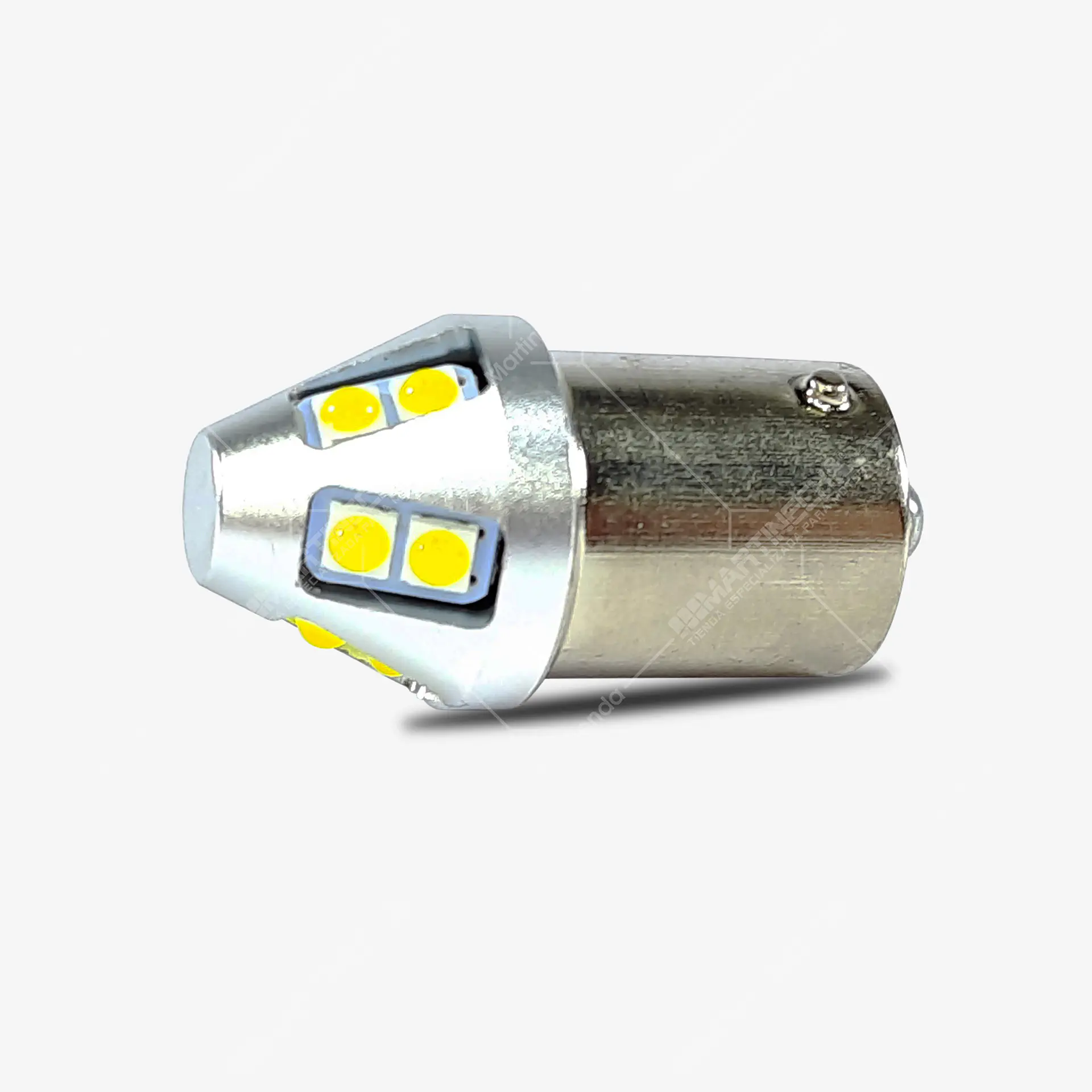 Bombillo Led Direccional o Reversa Luz Blanca Aluminio 2
