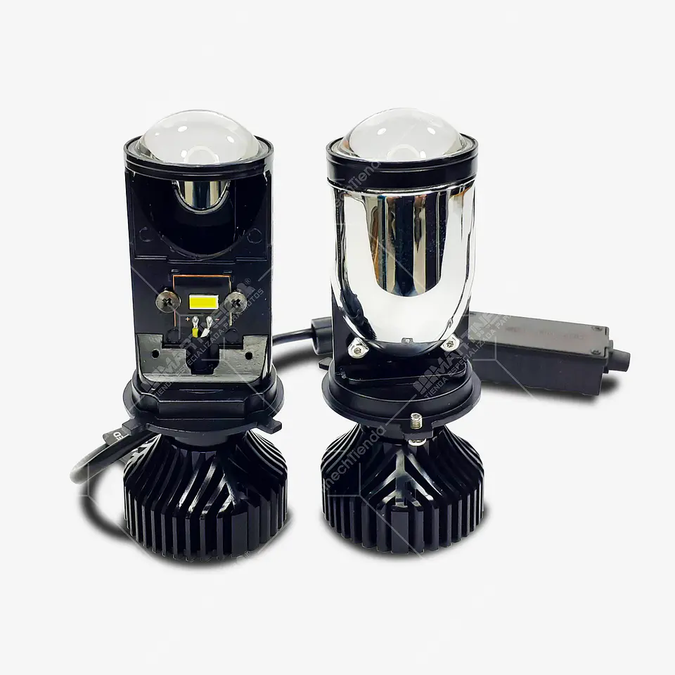 Bombillo Led Cree Lente Proyector 24000 Lúmenes H4 55W Kit x 2 2