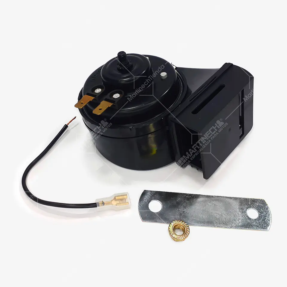 Pito Bocina Corneta 8 tonos Moto o Carro 118 DB Con Protector Para Lluvia 4