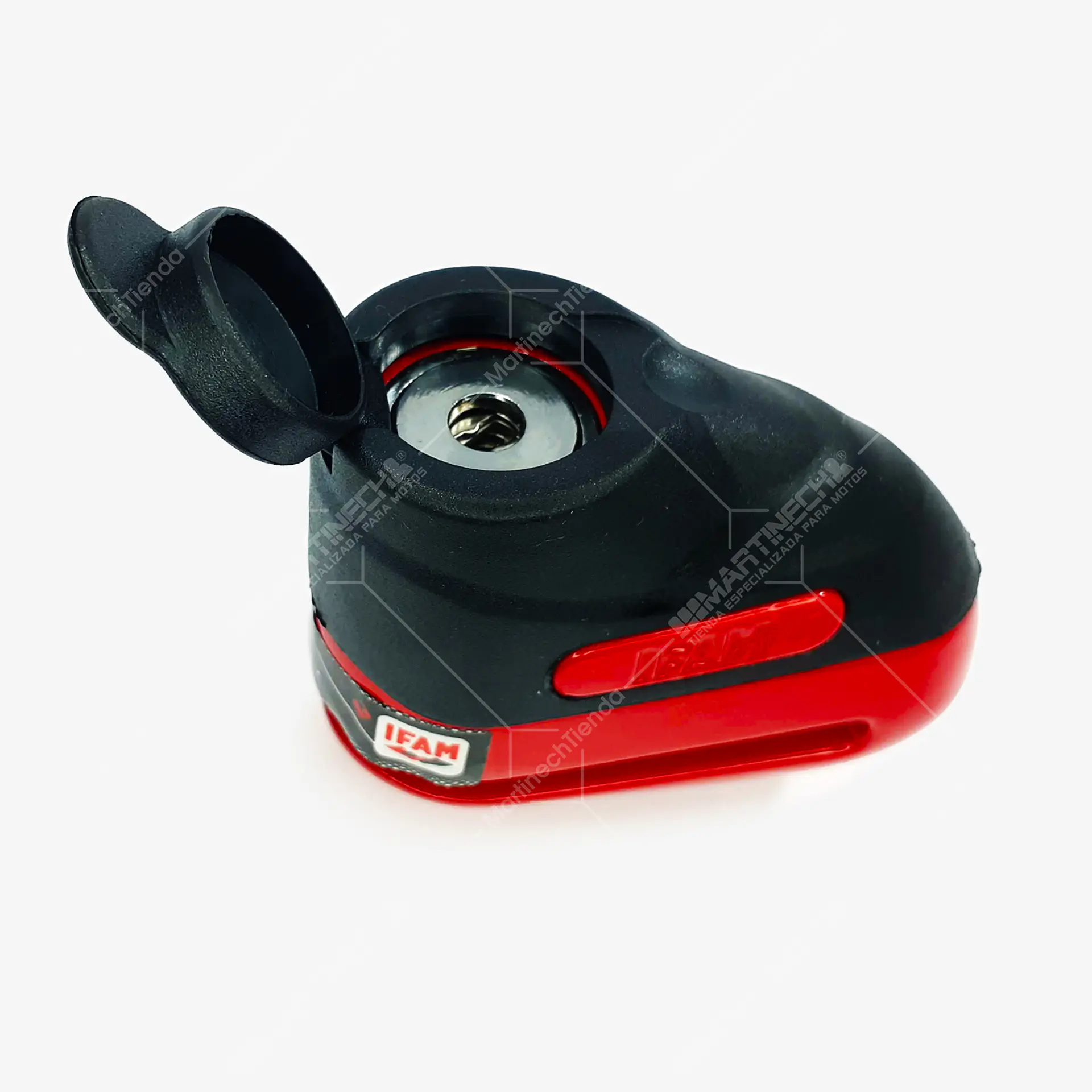 Candado Moto Freno De Disco Ifam Road 75 + Obsequios - Rojo 3