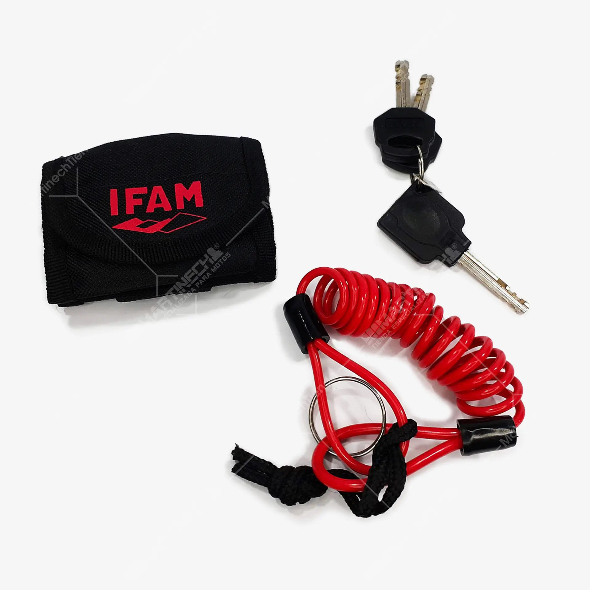 Candado Moto Freno De Disco Ifam Road 75 + Obsequios - Amarillo 5