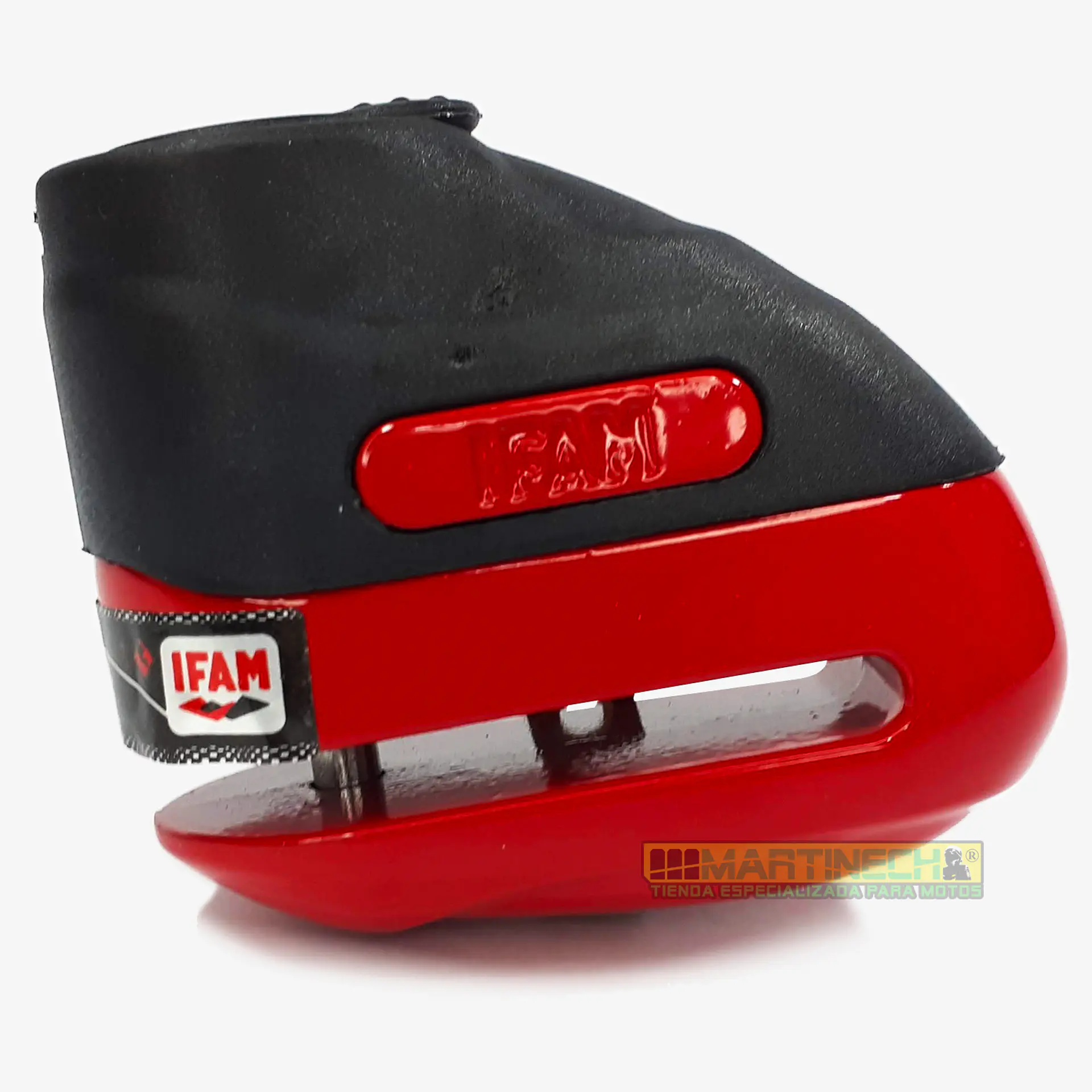 Candado Moto Freno De Disco Ifam Road 75 + Obsequios - Rojo 5