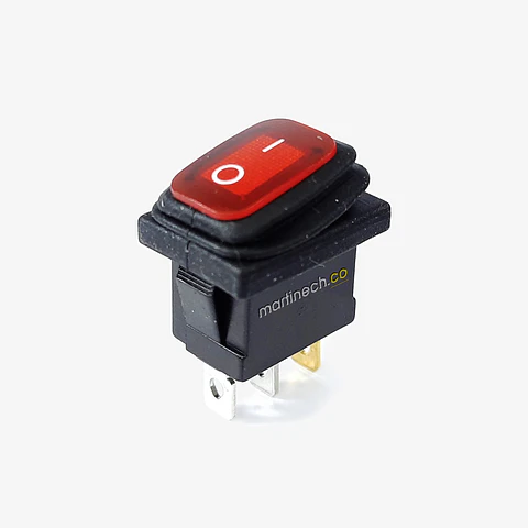 Interruptor Rectangular Testigo Led - Rojo