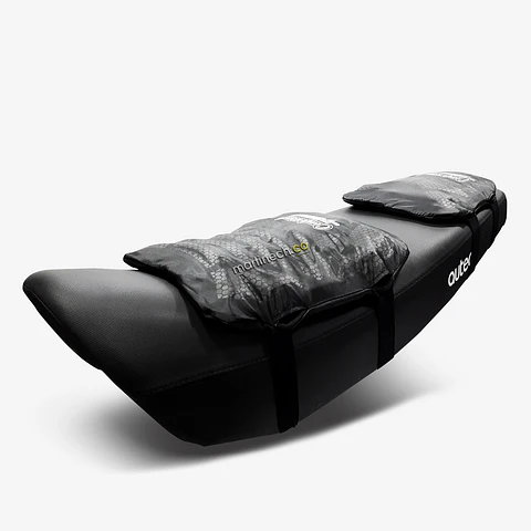 Cojines Para Moto Viaje Memory Foam Sport + Forros Impermeables Kit x 2