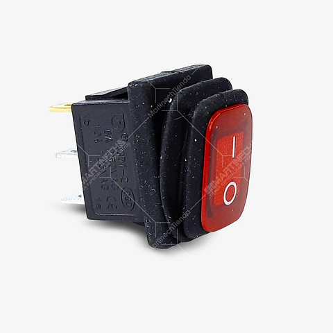Interruptor Rectangular Testigo Led - Rojo