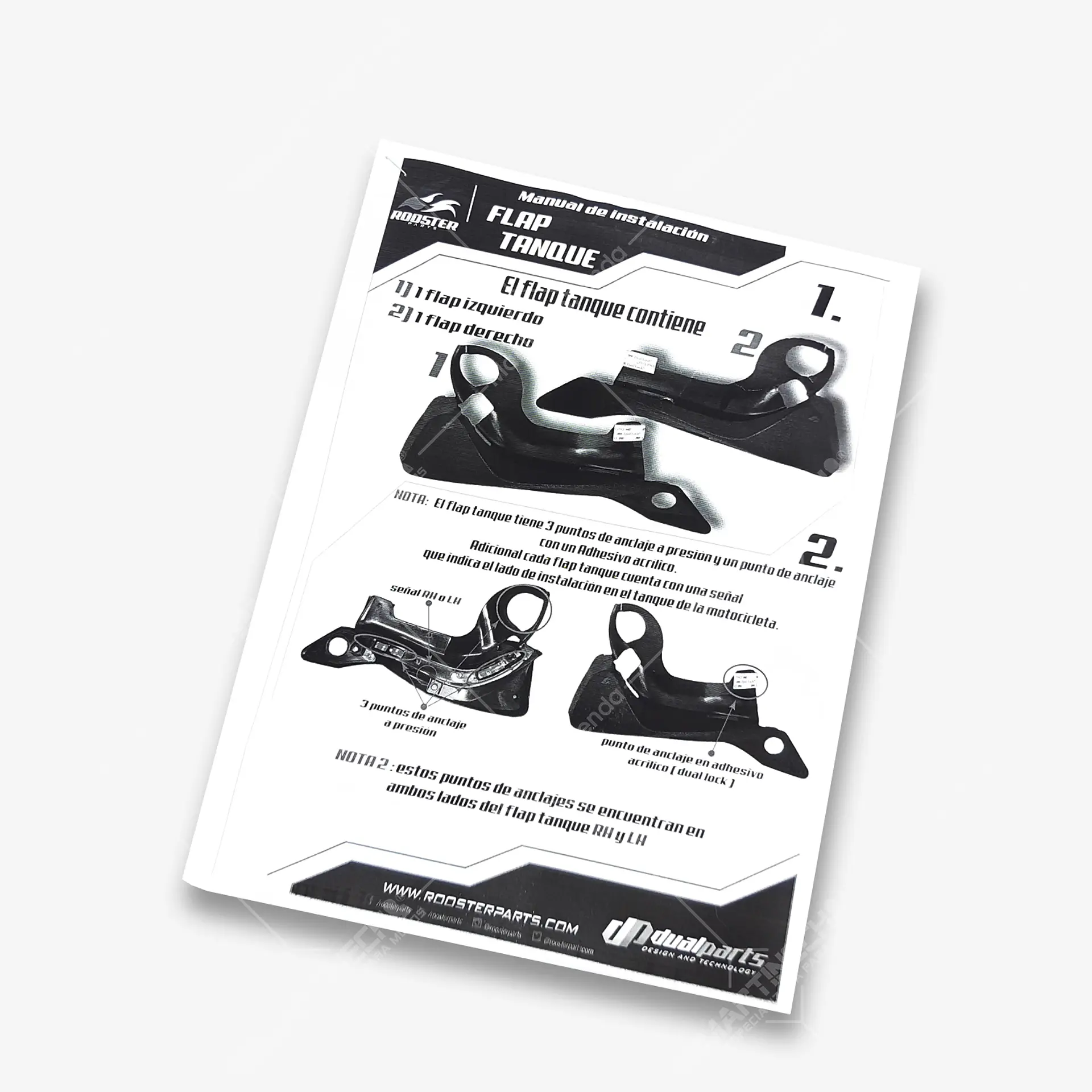 Alerones O Aletas Tapas Tanque Flaps Boxer CT 125 7