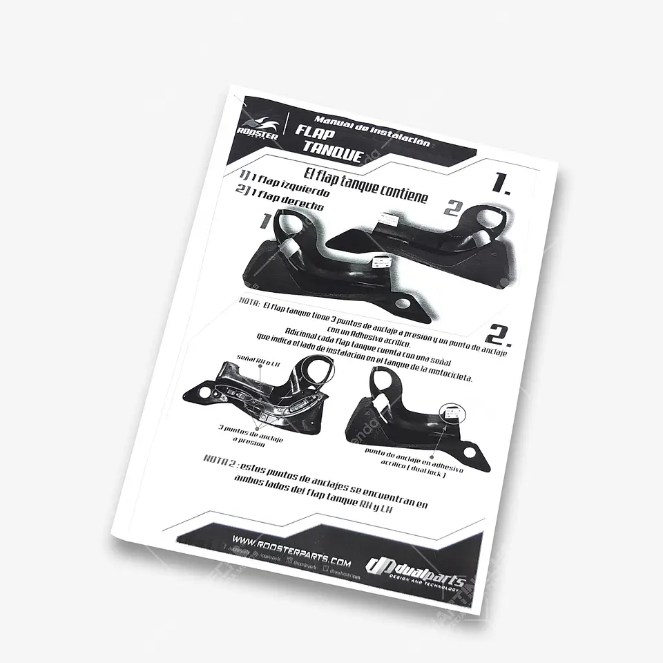Alerones O Aletas Tapas Tanque Flaps Boxer CT 125 7