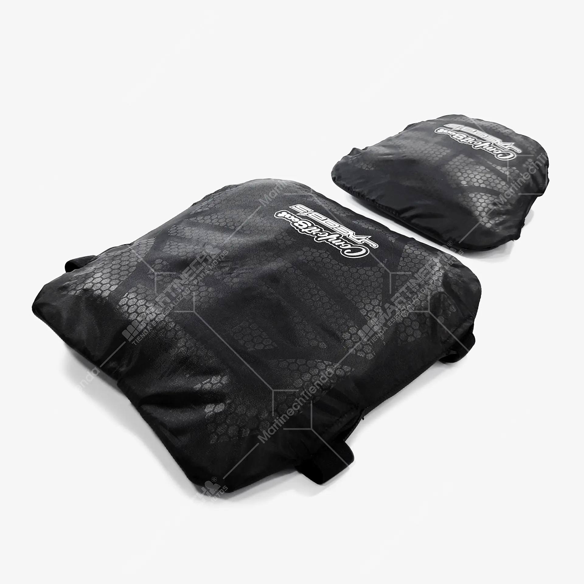 Cojines Para Moto Viaje Memory Foam Sport + Forros Impermeables Kit x 2 2