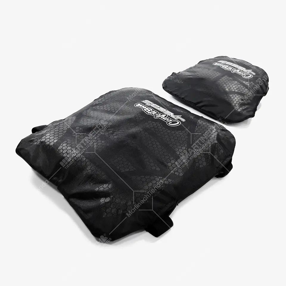 Cojines Para Moto Viaje Memory Foam Sport + Forros Impermeables Kit x 2 2