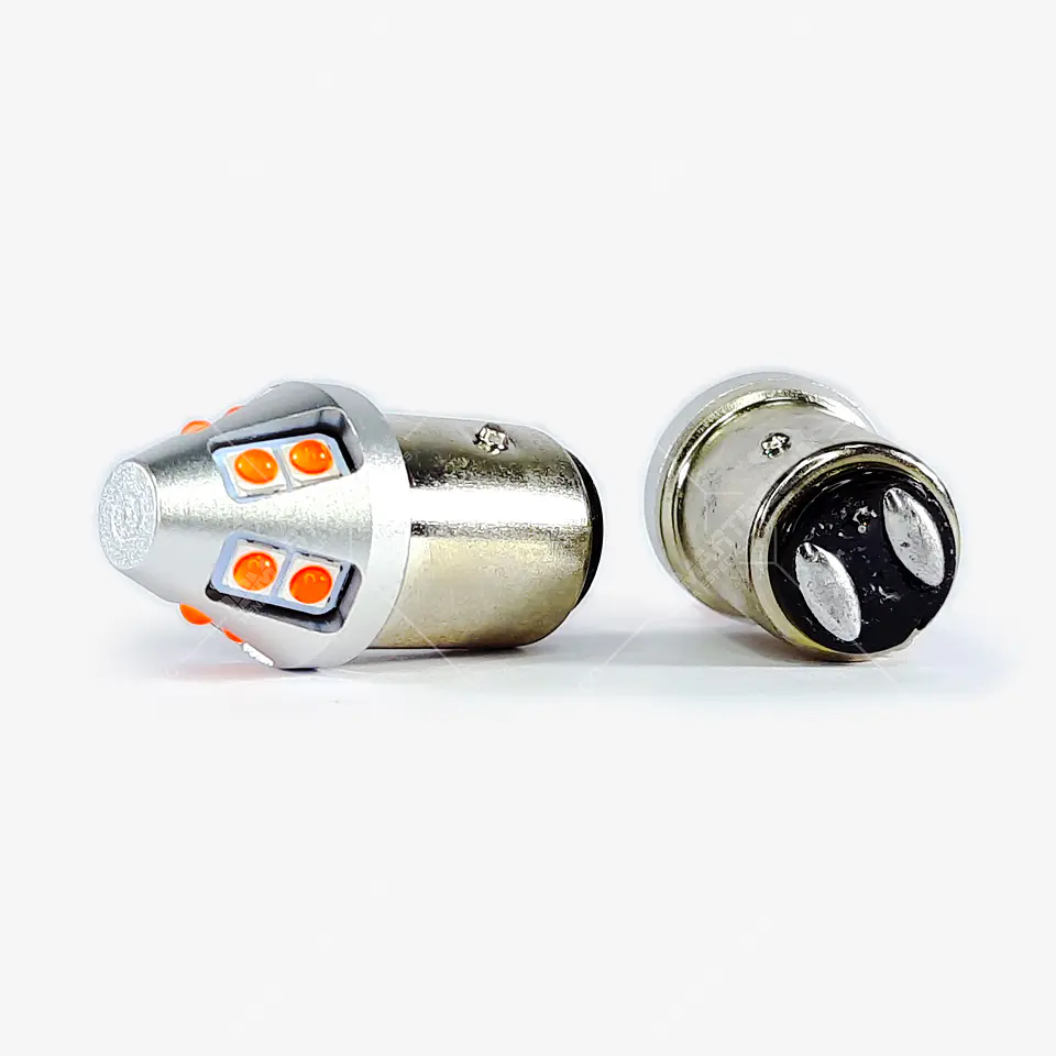 Bombillo Led Stop Aluminio Doble Intensidad Luz Roja 8