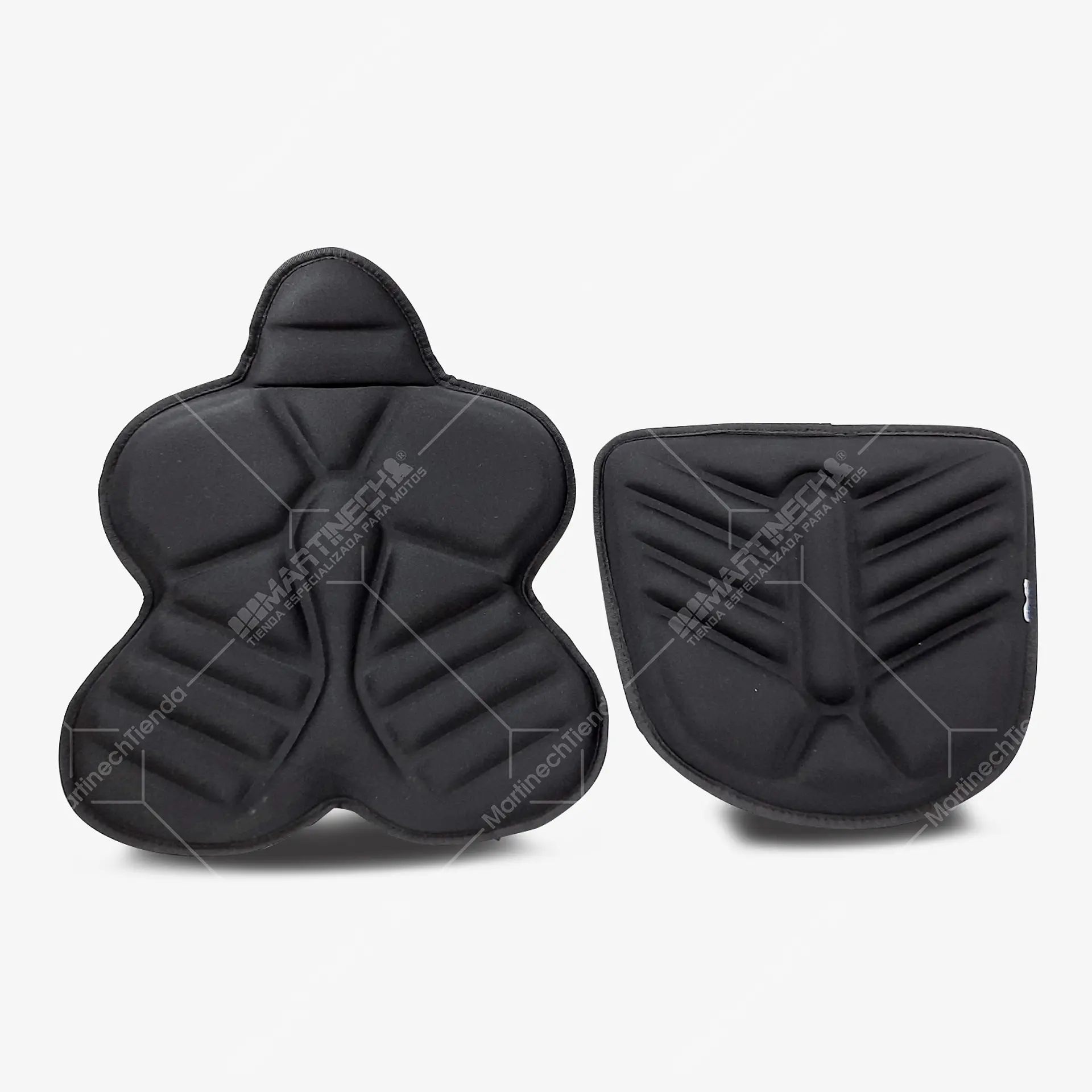 Cojines Para Moto Viaje Memory Foam Tipo Touring +  Forros Impermeables Kit x 2 3