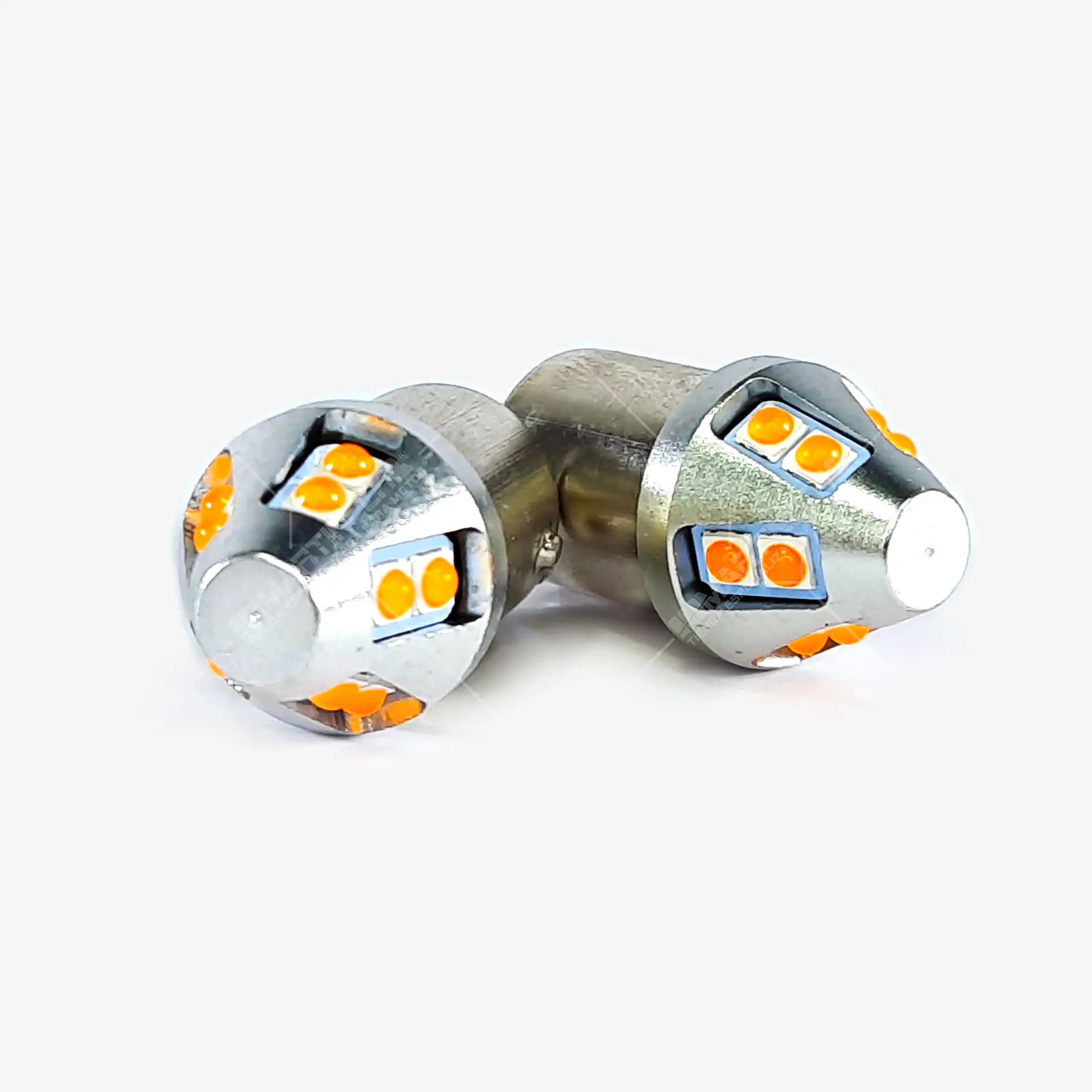 Bombillo Led Stop Aluminio Doble Intensidad Luz Roja 9