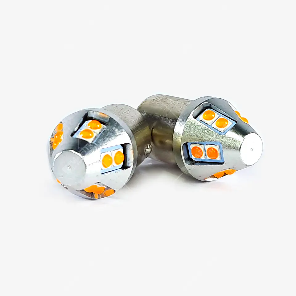 Bombillo Led Stop Aluminio Doble Intensidad Luz Roja 9