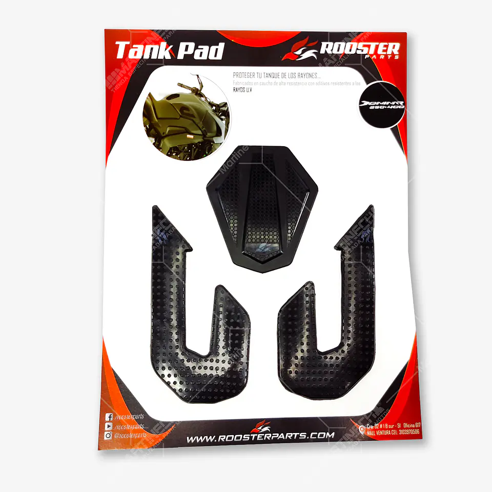 Stompgrip Protector Tanque Moto Caucho Tank Pad Antirayon Dominar 2