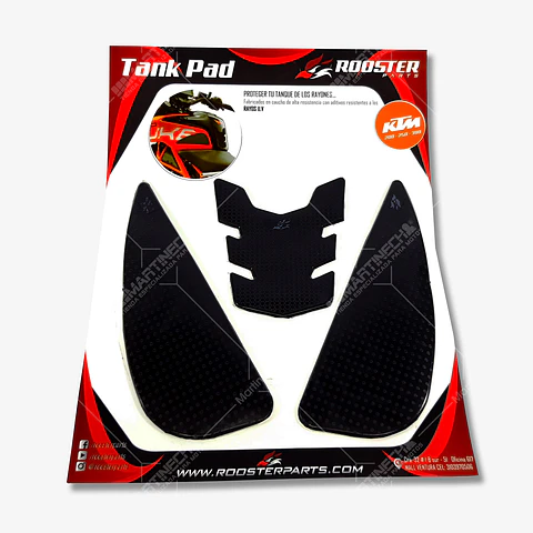 Stompgrip Protector Tanque Moto Caucho Tank Pad Antirayon Ktm