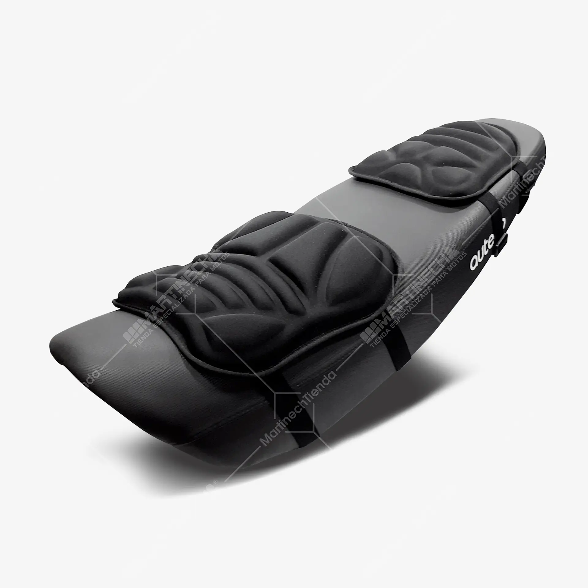 Cojines Para Moto Viaje Memory Foam Sport + Forros Impermeables Kit x 2 5