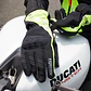 Guantes Impermeables Termicos Motociclista con Protección - Verde - Miniatura 3