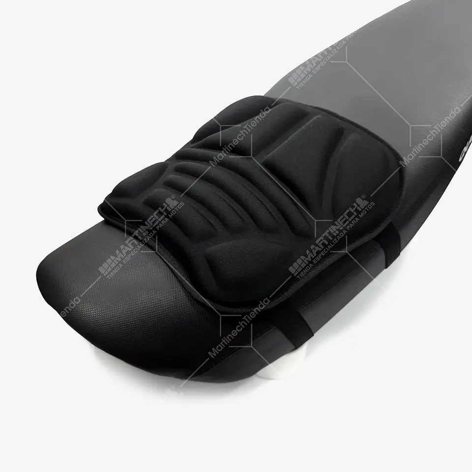 Cojines Para Moto Viaje Memory Foam Sport + Forros Impermeables Kit x 2 7