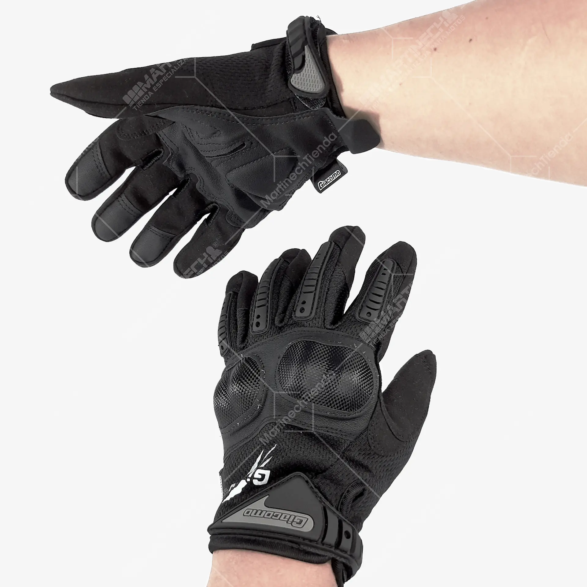 Guantes para Motociclista Sport Scar con Protección en Nudillos y Táctiles 5