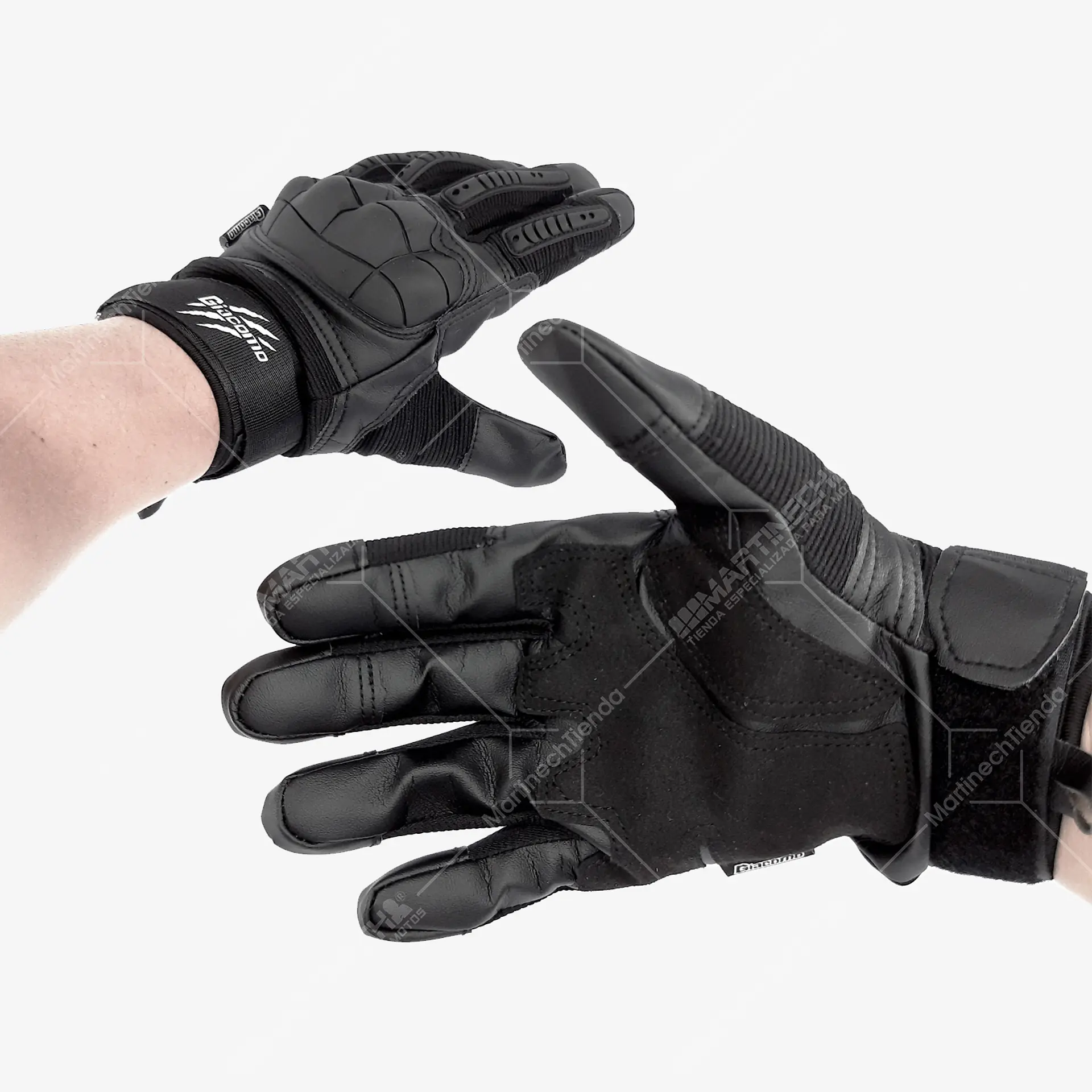 Guantes para Motociclista Robocop Protección y Táctil 6