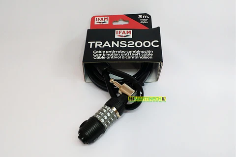 Guaya Candado Cable Antirrobo Bicicleta O Moto 2 Metros Ifam