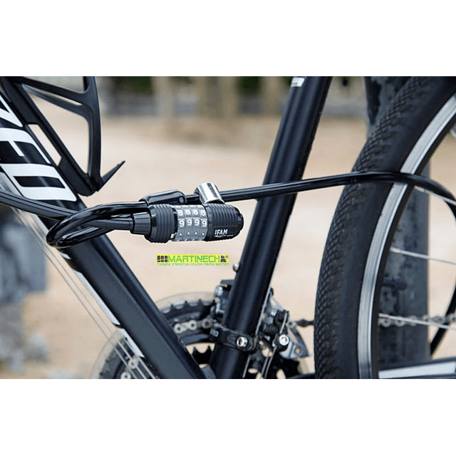 Guaya Candado Cable Antirrobo Bicicleta O Moto 2 Metros Ifam