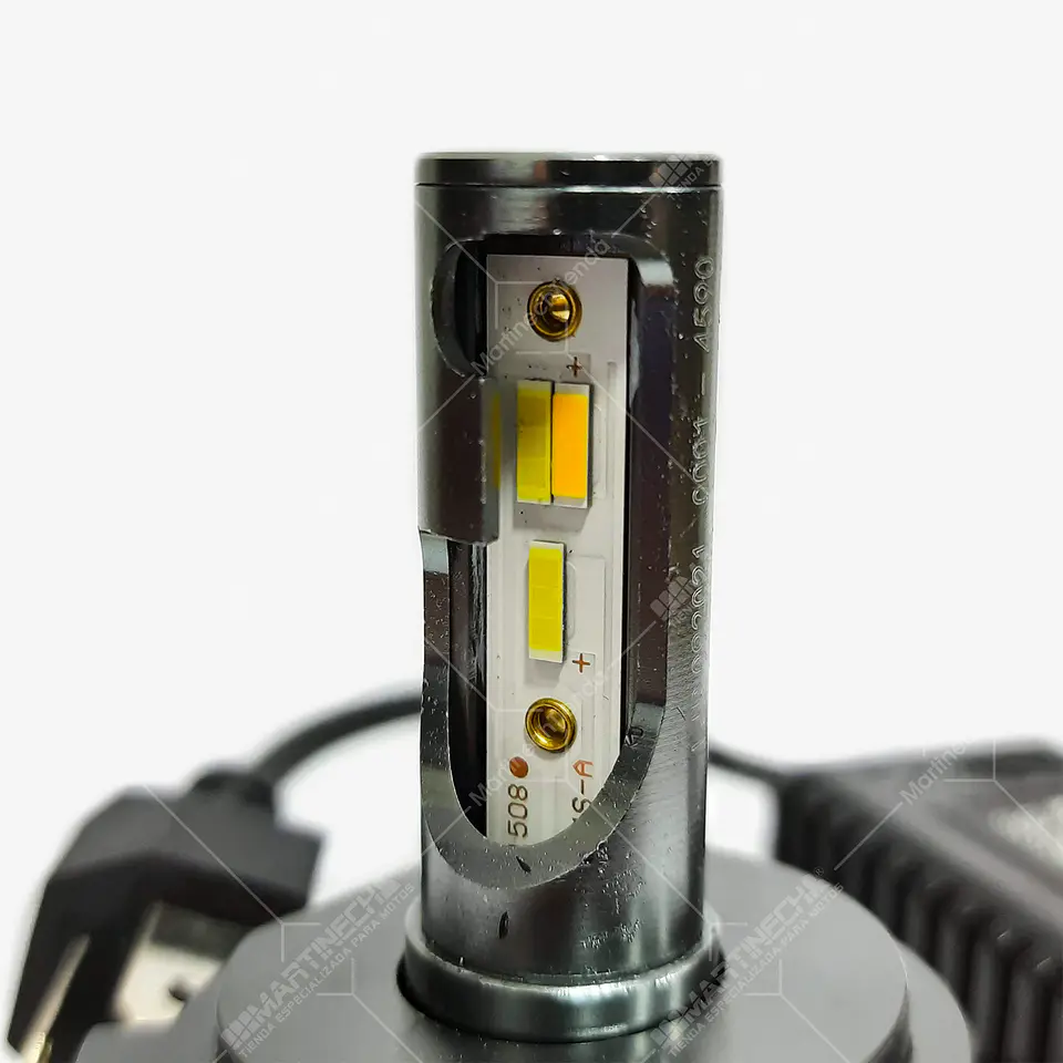 Bombillo Led Tri-Color 6000 CSP Lúmenes Oro Moto o Carro H4 1