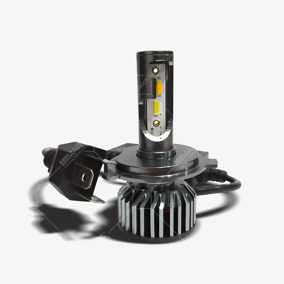 Bombillo Led Tri-Color 6000 CSP Lúmenes Oro Moto o Carro H4 6