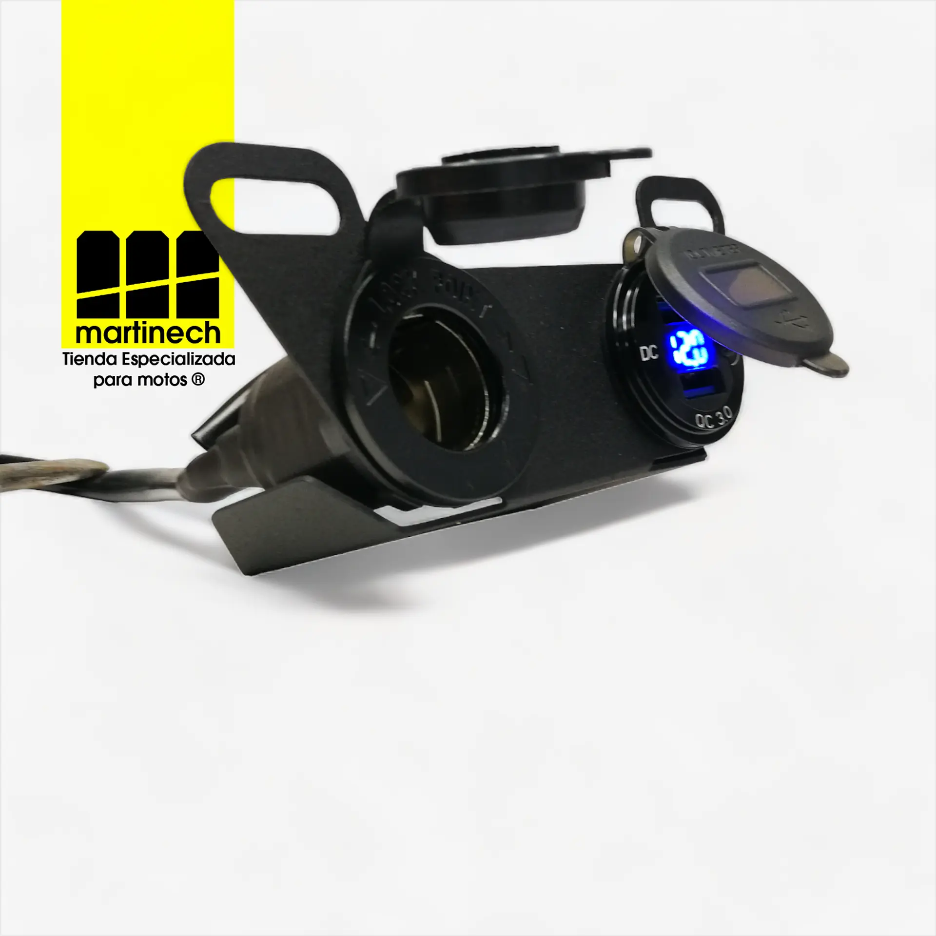 Central de Carga USB Carga Rapida con Socket 12V para Moto 2
