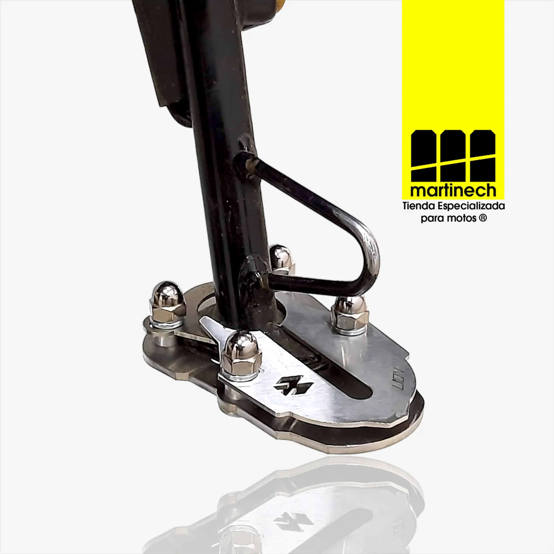 Base Extension Pata Pulsar 220S Soporte Lateral Acero 2
