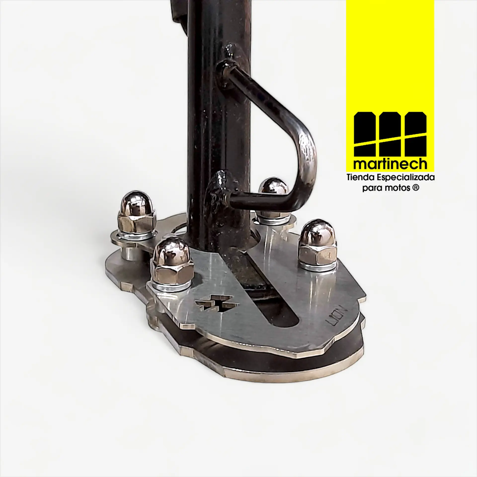 Base Extension Pata Pulsar NS 160 Soporte Lateral Acero 9