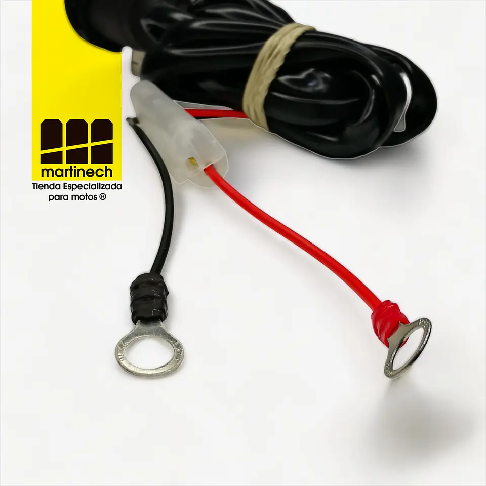 Socket 12 Voltios Tipo Cigarrera Moto Base Acero con Cableado 6
