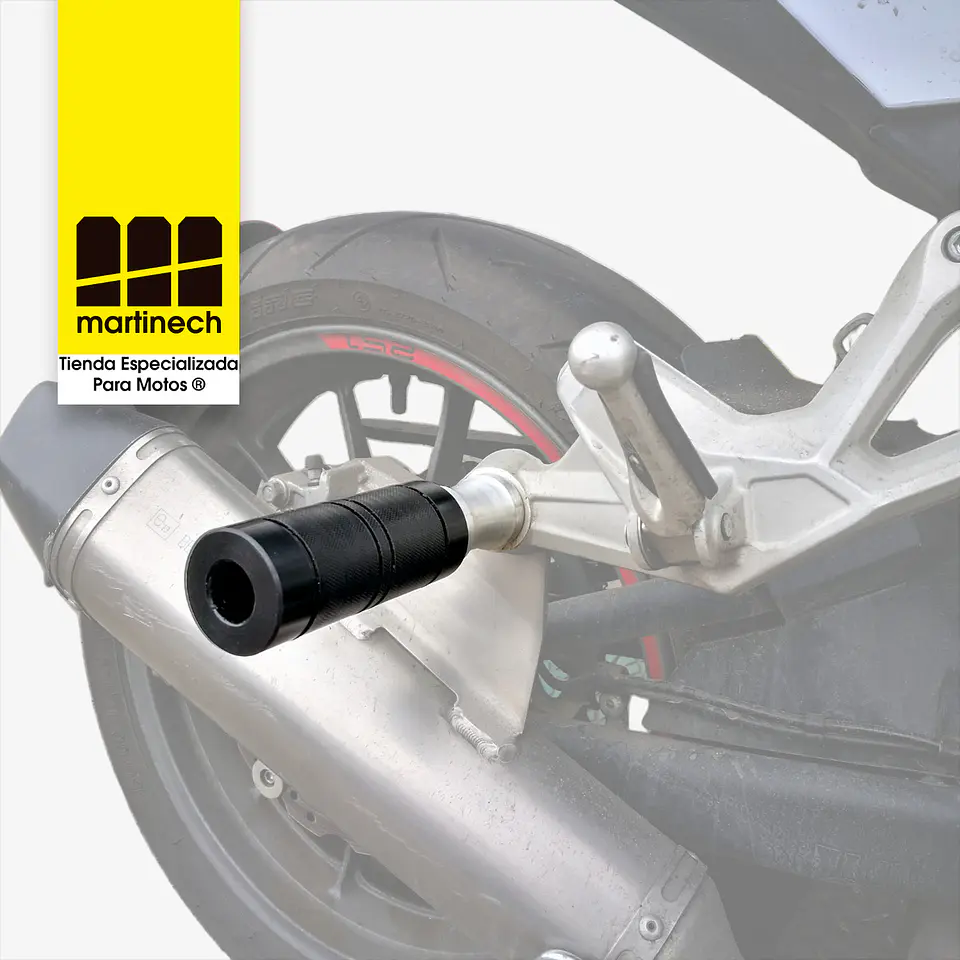 Slider proteccion Exosto Moto Benelli TRk 251 Nylon Aluminio 2