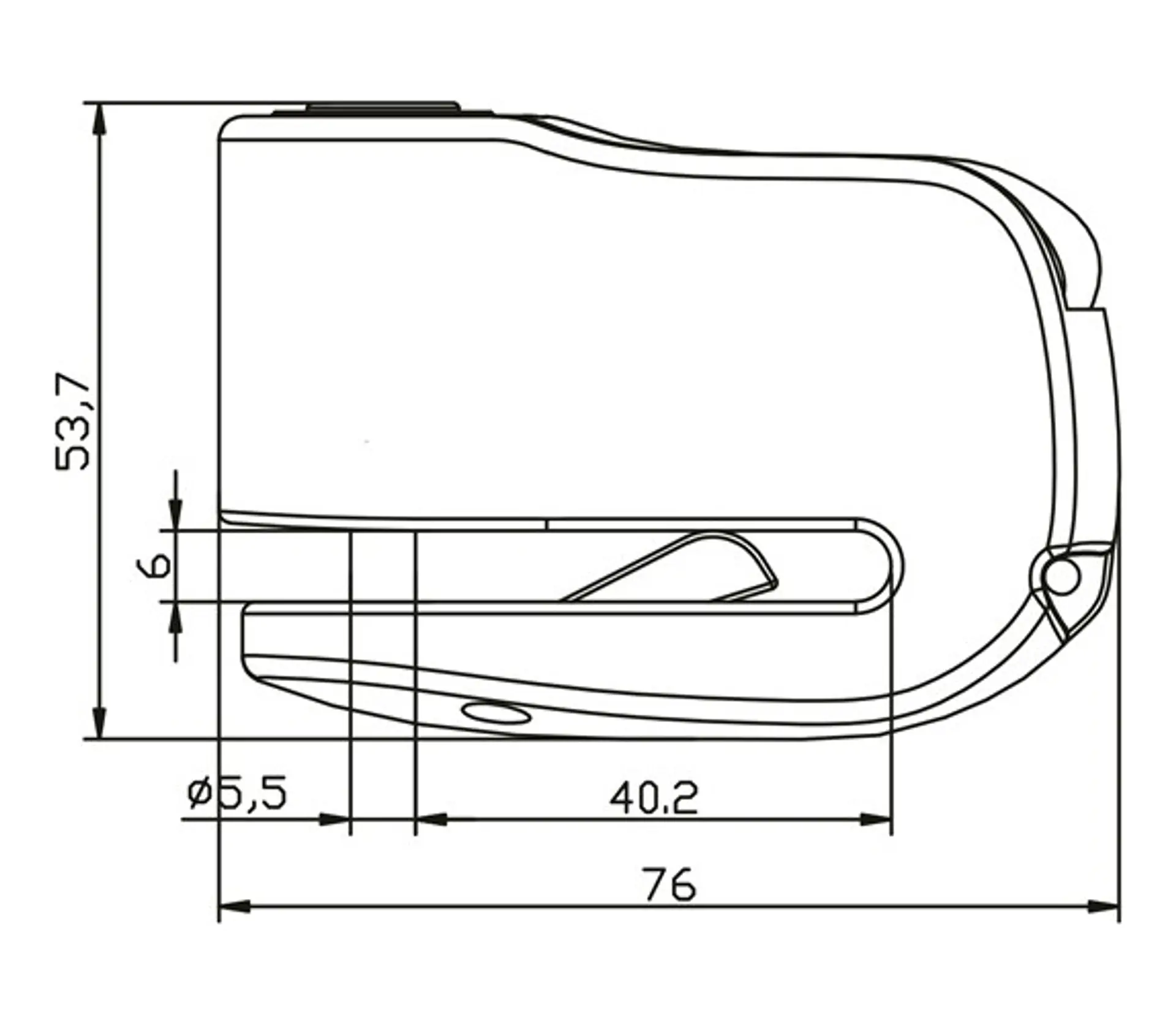 Candado Alarma Moto Seguridad Alta Freno Disco Ifam Premium 7