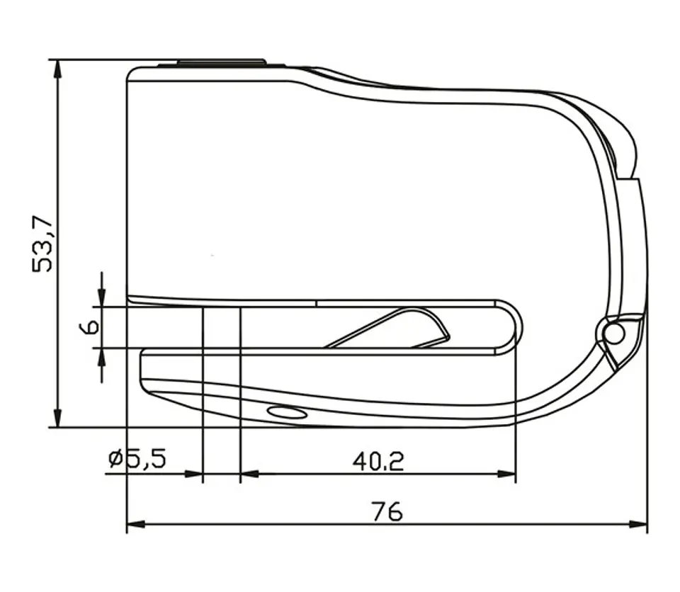 Candado Alarma Moto Seguridad Alta Freno Disco Ifam Premium 7