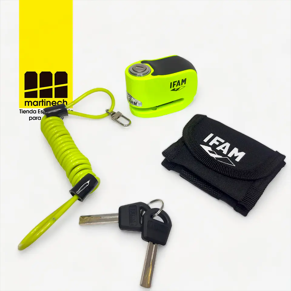 Candado Alarma Moto Seguridad Alta Freno Disco Ifam Premium 8