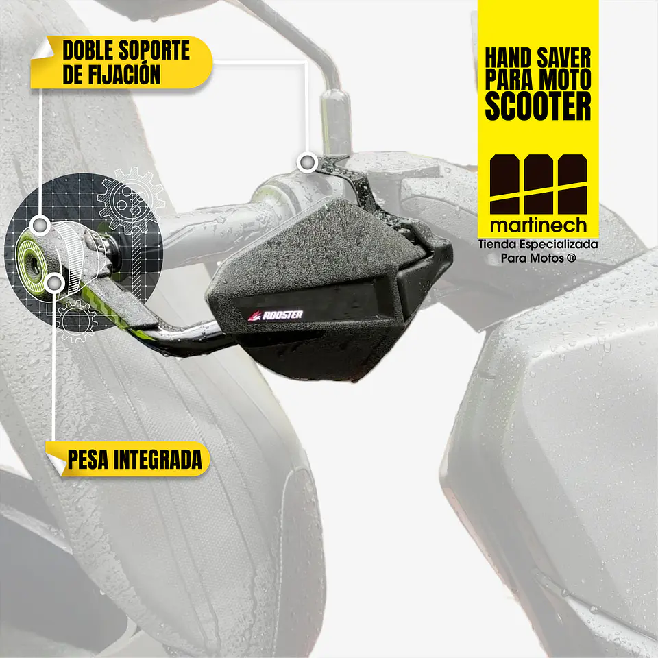 Hand Saver Yamaha NMAX Connected Cortavientos Cubremanos 7