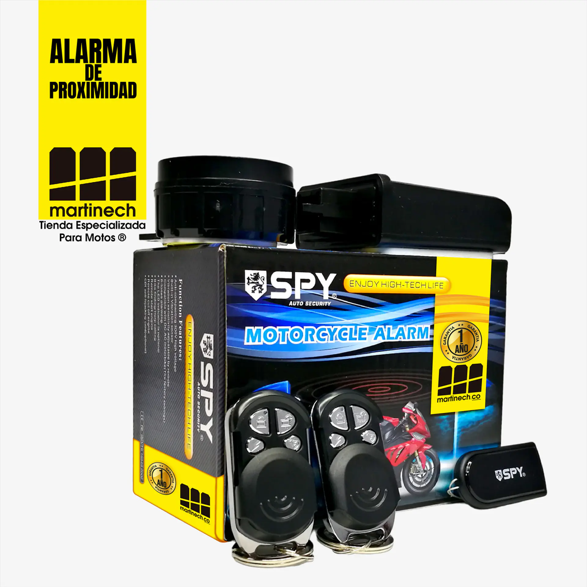 Alarma Moto Proximidad Alejamiento Autoarmado Impermeable 10