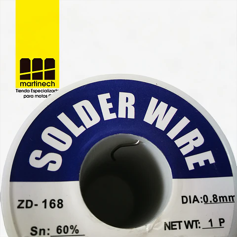 Soldadura Estaño 1lb 0.8mm 60/40 Profesional Flux