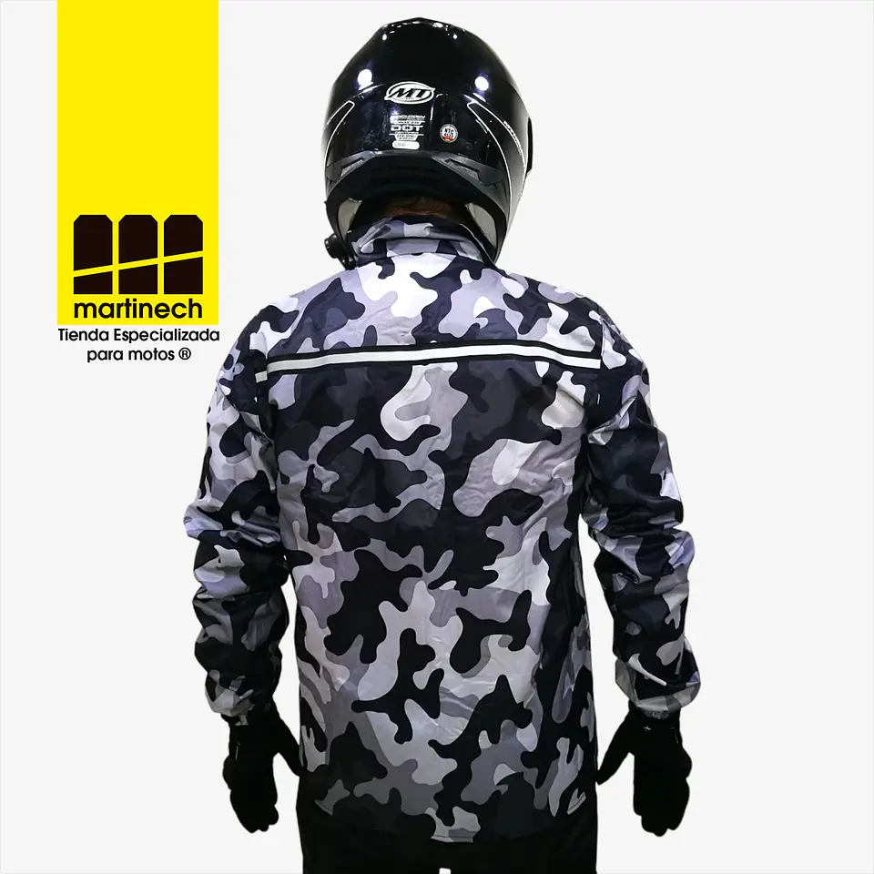 Traje Moto Para Lluvia Impermeable Hombre Con Zapatones 3