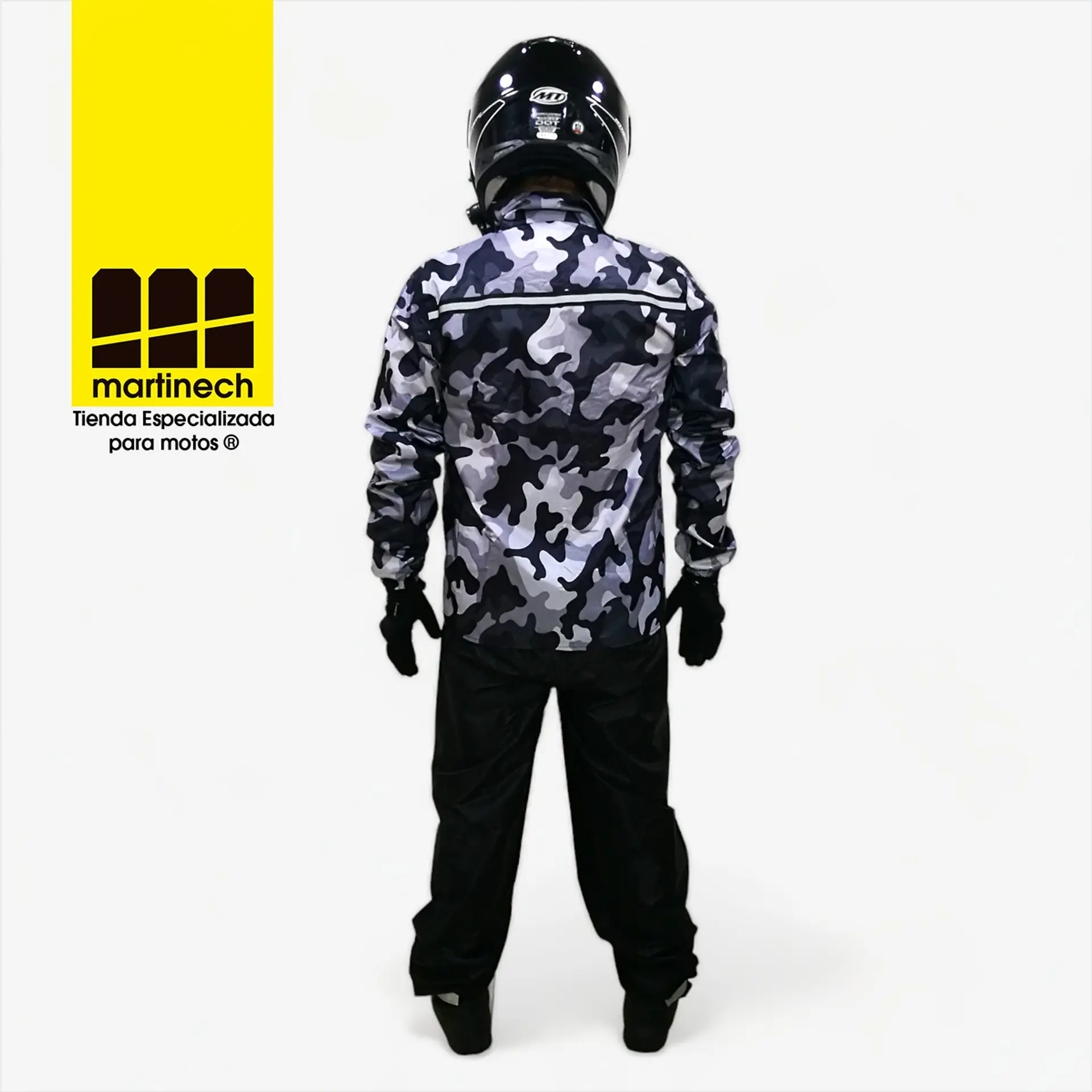 Traje Moto Para Lluvia Impermeable Hombre Con Zapatones 4
