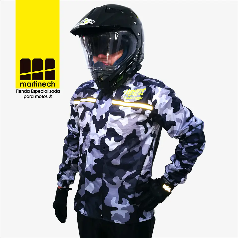 Traje Moto Para Lluvia Impermeable Hombre Con Zapatones 12
