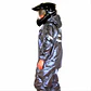 Impermeable Moto Bicicleta Plástico Reflectivo Portable  Plata - Miniatura 11