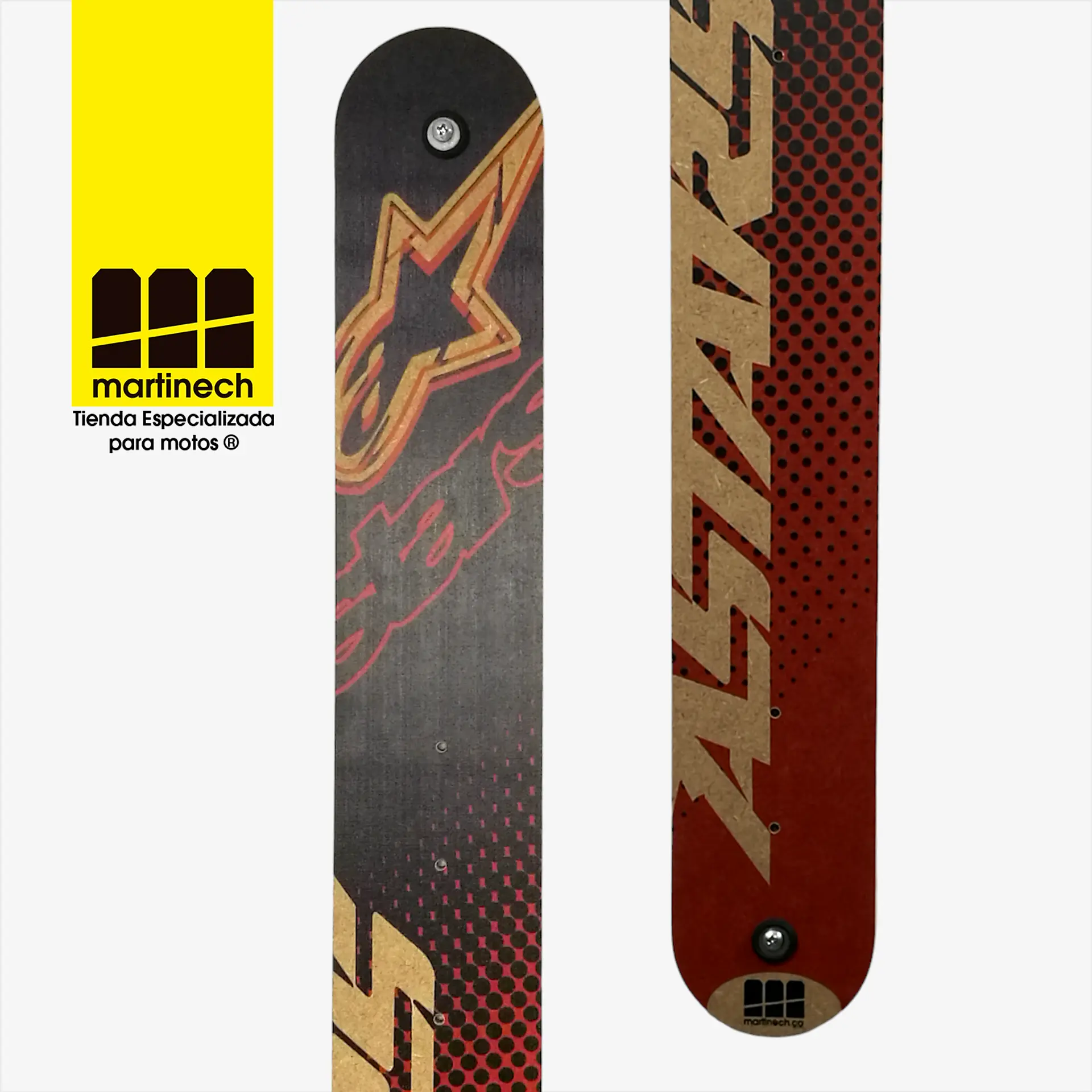 Perchero para casco de moto con gancho en madera Alpinestar 4